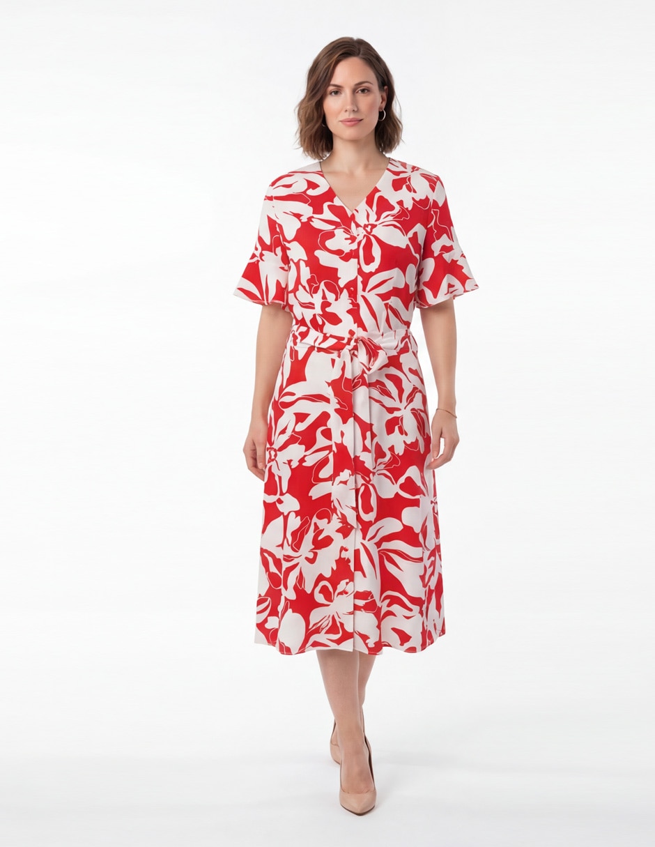 Vestido midi casual Rimini para mujer