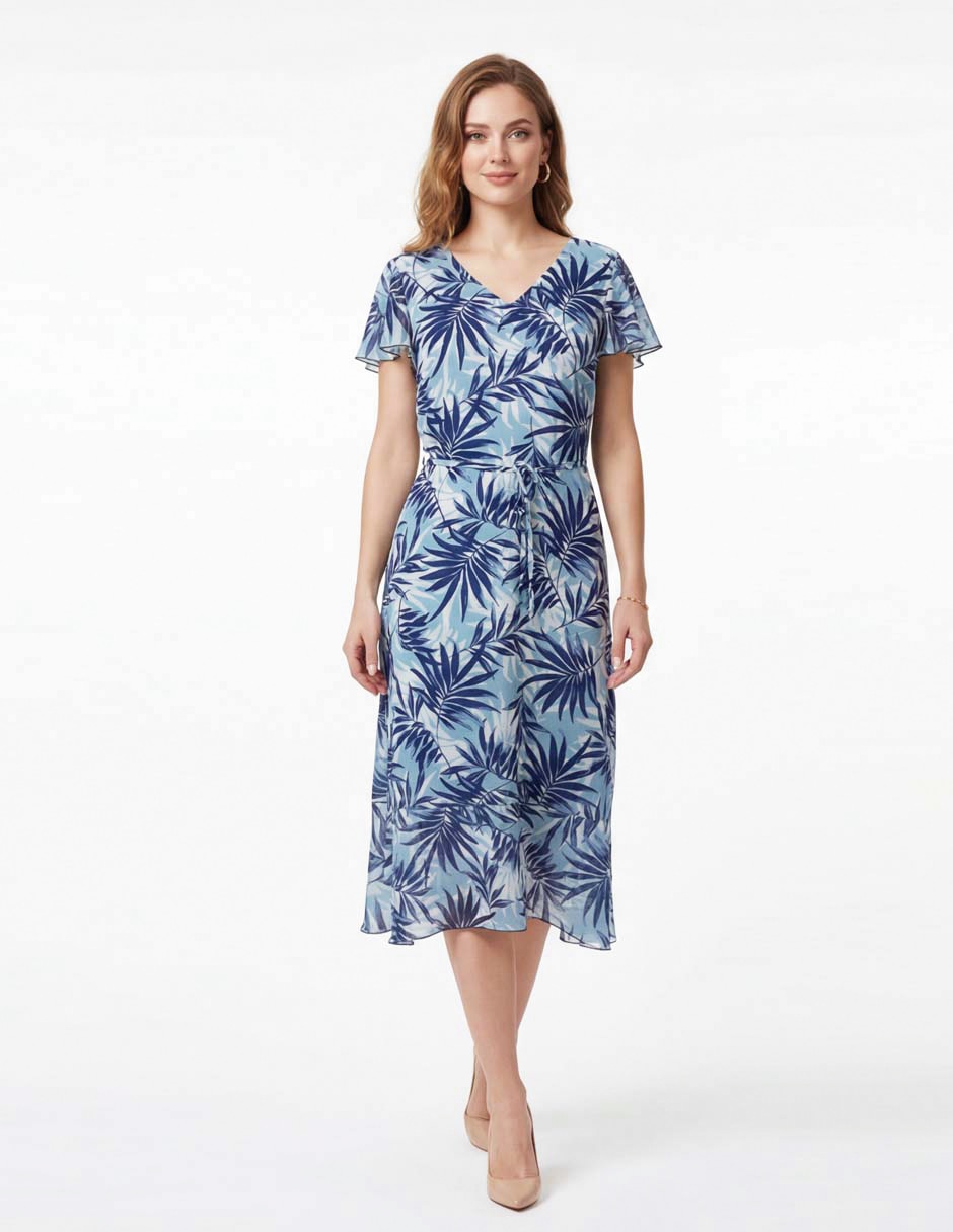 Vestido midi casual Rimini para mujer