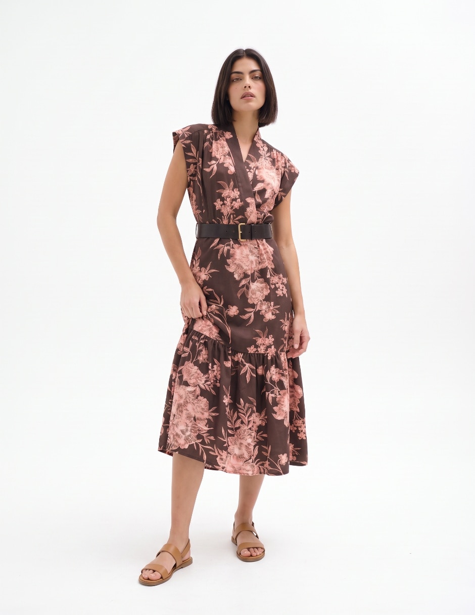 Vestido midi casual Calvin klein para mujer Vestido midi casual Calvin klein para mujer