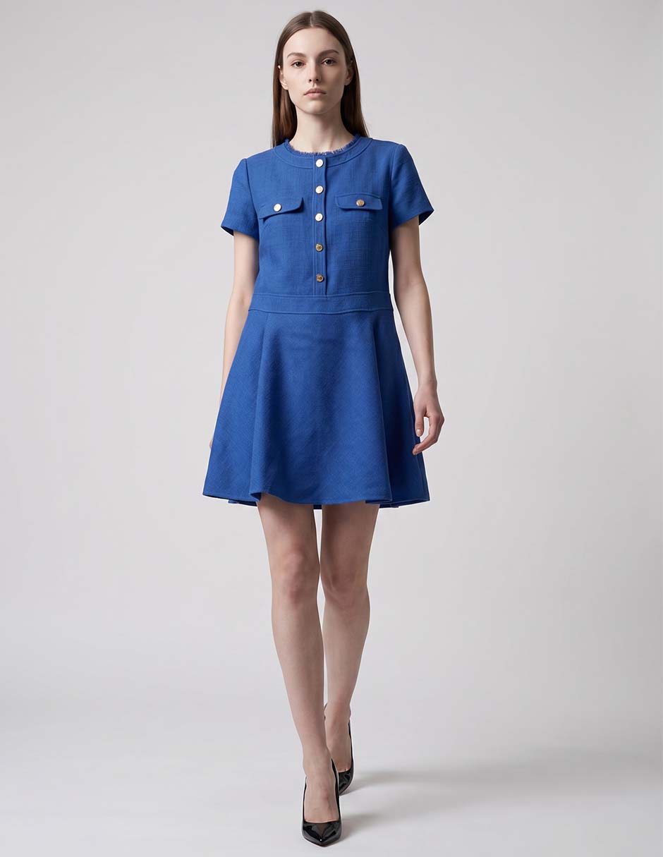 Arriba Rodilla Casual Penny Hopsack Para Mujer Arriba Rodilla Casual Penny Hopsack Para Mujer