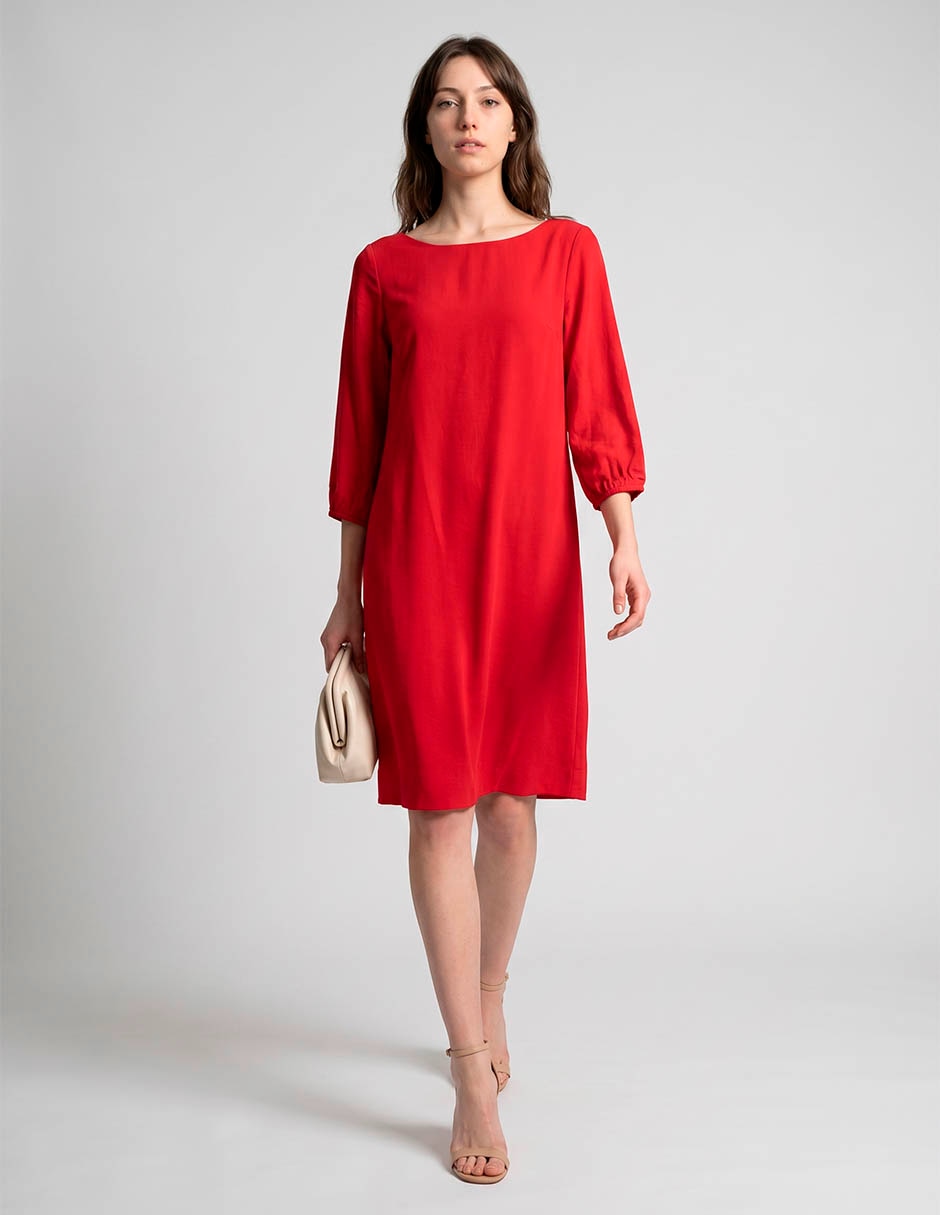 Vestido a la rodilla casual para mujer