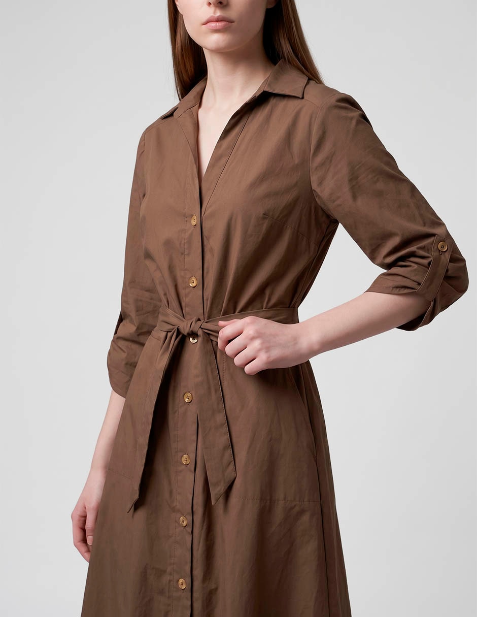 Vestido abajo de la rodilla casual para mujer 3