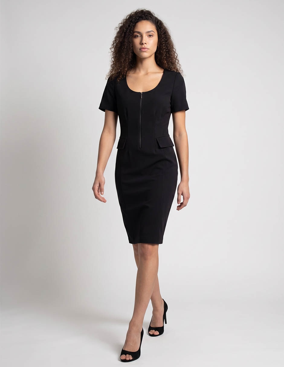 Vestido A La Rodilla Formal Calvin Klein Para Mujer