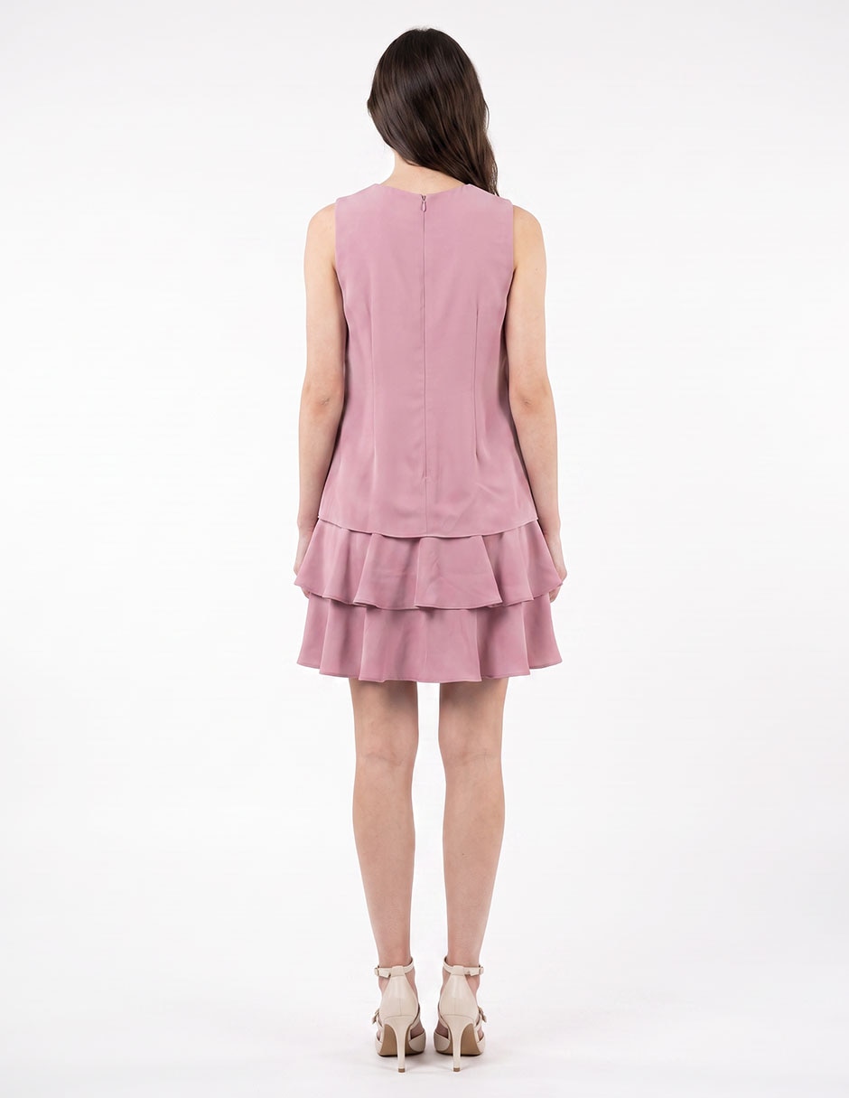 Vestido arriba rodilla casual para mujer 4
