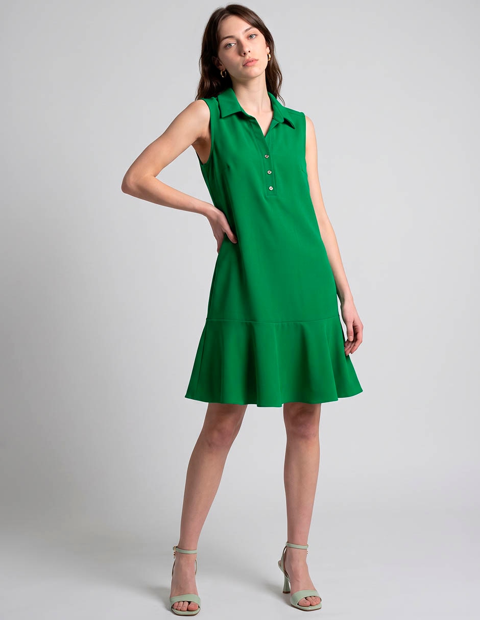 Vestido peplum a la rodilla casual para mujer Vestido peplum a la rodilla casual para mujer