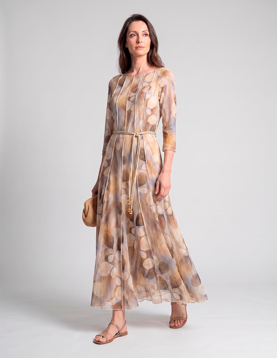 Vestido largo casual karen oliver para mujer 3