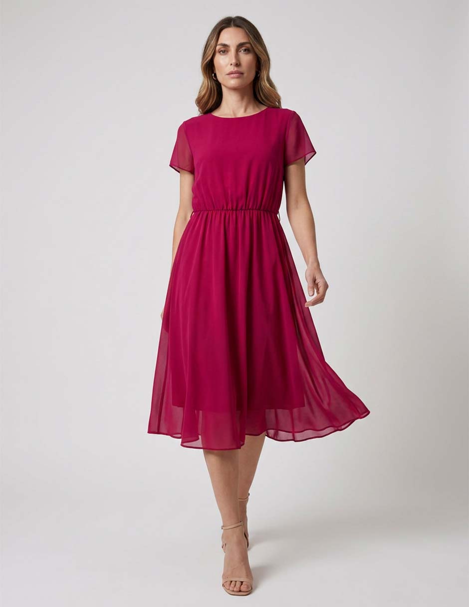 Vestido a la rodilla casual para mujer Vestido a la rodilla casual para mujer