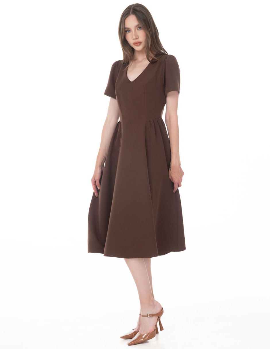 Vestido midi casual Sarah Bustani para mujer Vestido midi casual Sarah Bustani para mujer