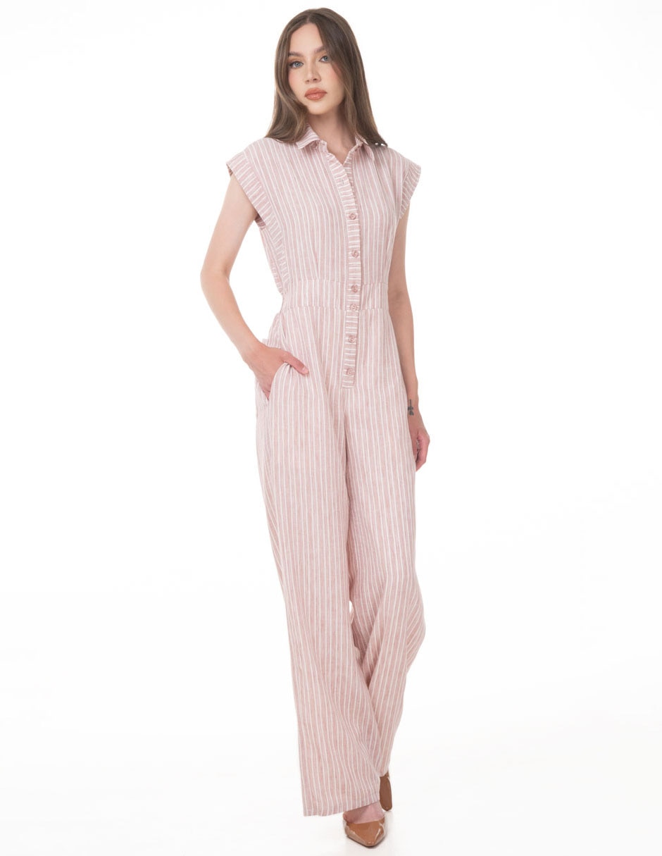 Jumpsuit estampado a rayas para mujer Jumpsuit estampado a rayas para mujer