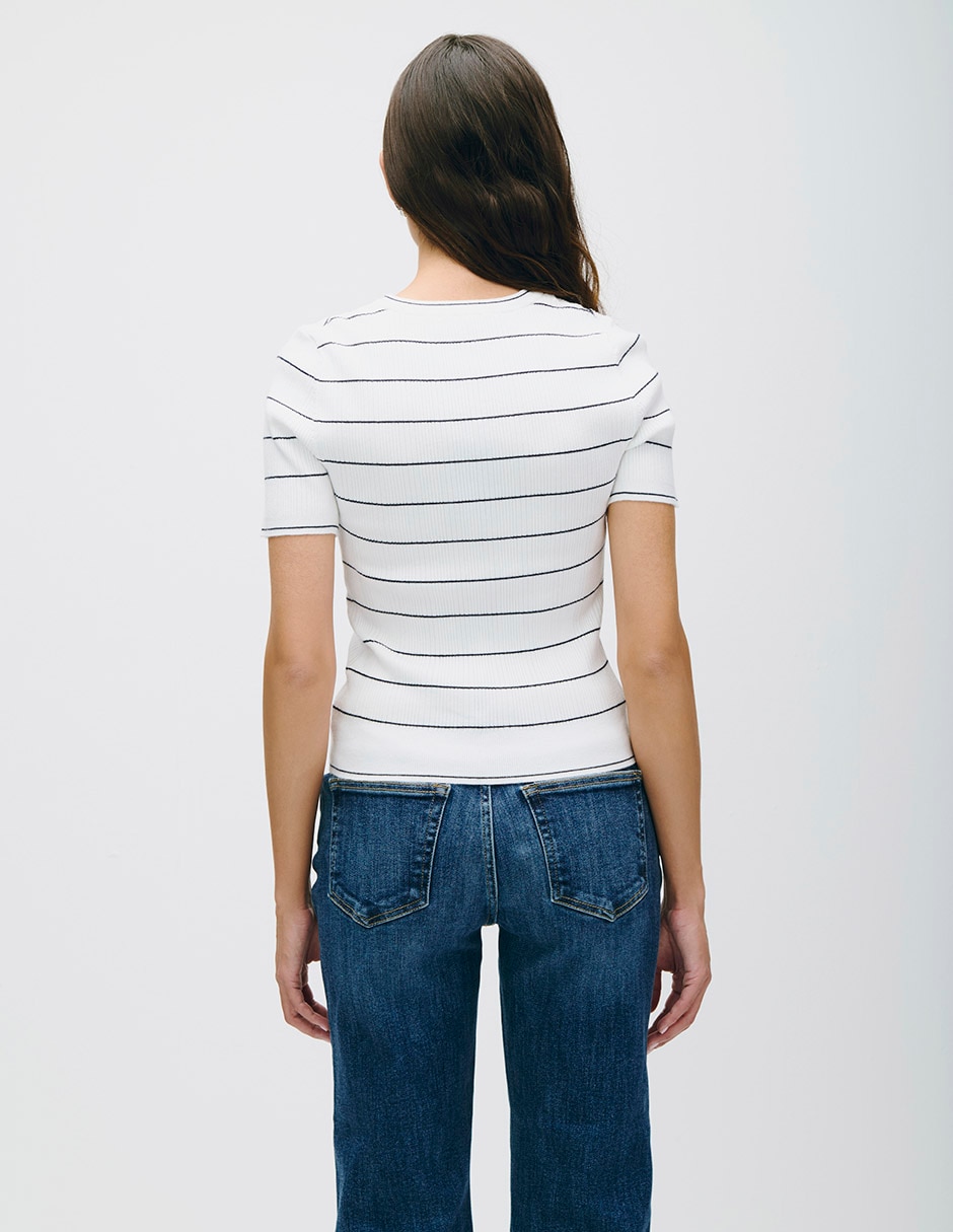Blusa manga corta para mujer 4