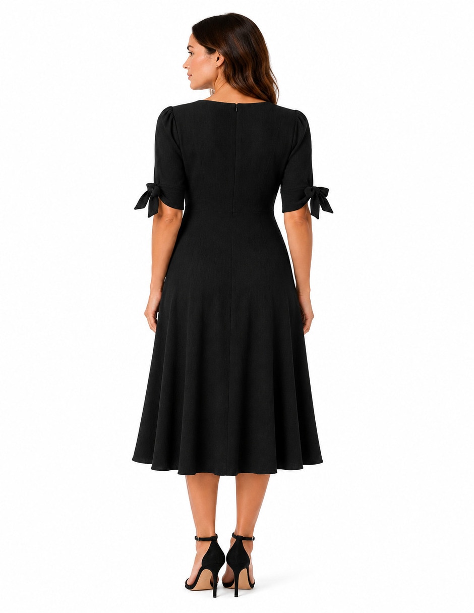 Vestido midi formal r de la p para mujer