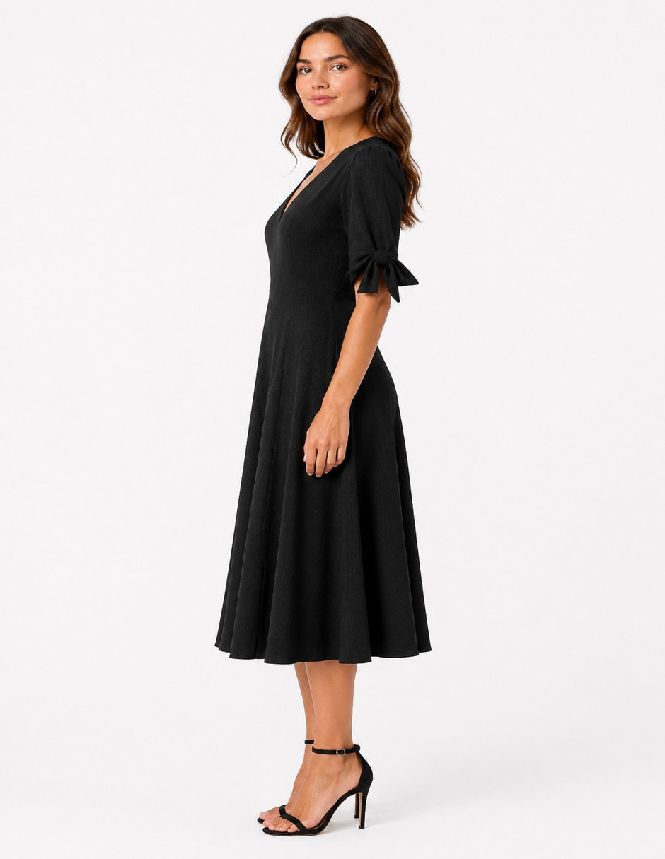 Vestido midi formal r de la p para mujer