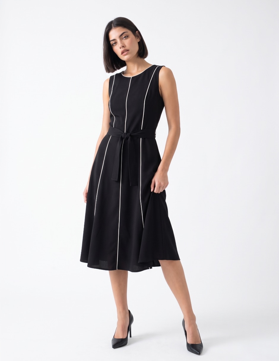 Vestido midi formal para mujer