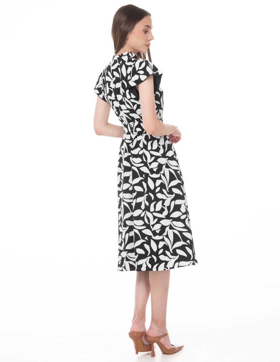 Vestido midi casual sarah bustani para mujer
