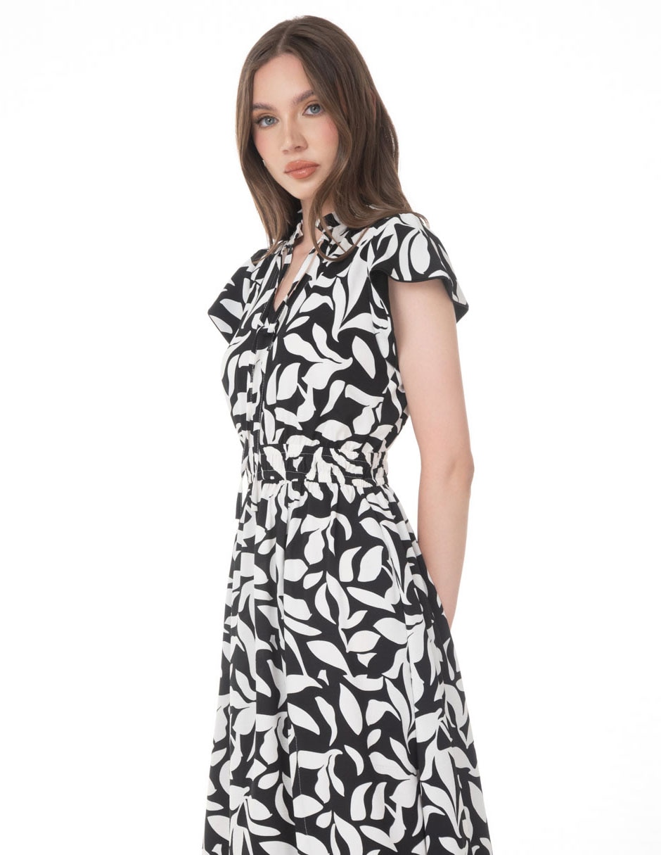 Vestido midi casual sarah bustani para mujer