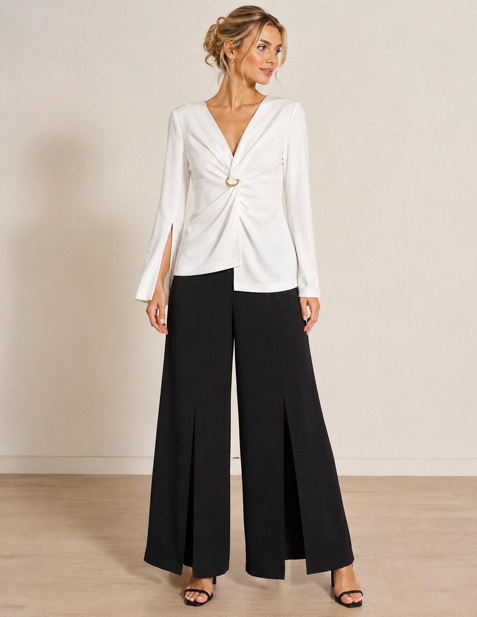 Jumpsuit r de la p r de la p de poliéster formal estampado liso para mujer