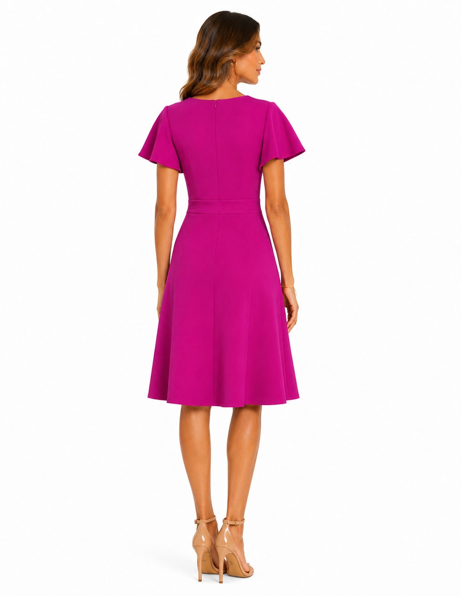 Vestido midi formal r de la p r de la p para mujer 3