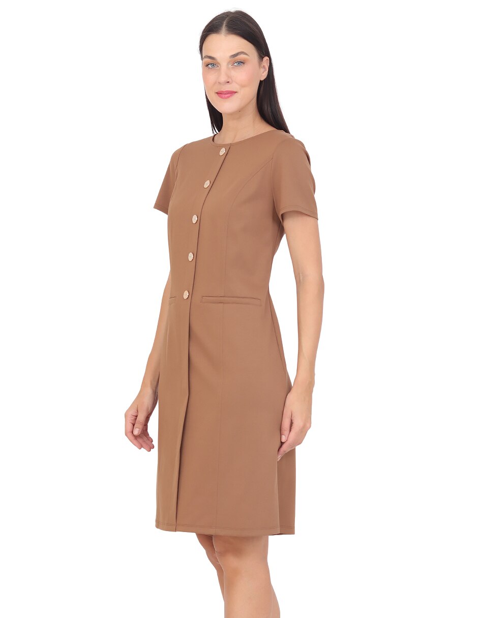 Vestido a la rodilla casual para mujer 2