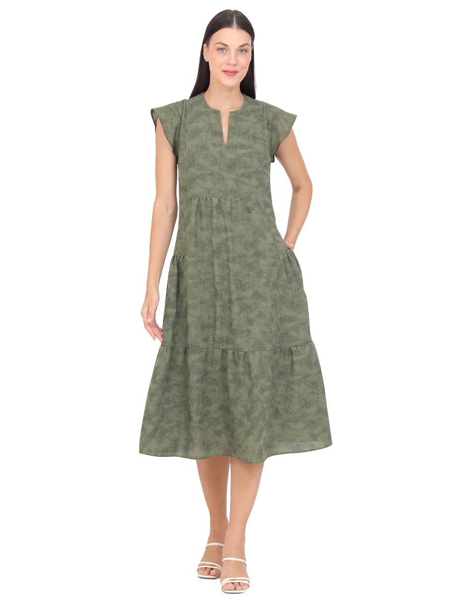 Vestido midi casual para mujer