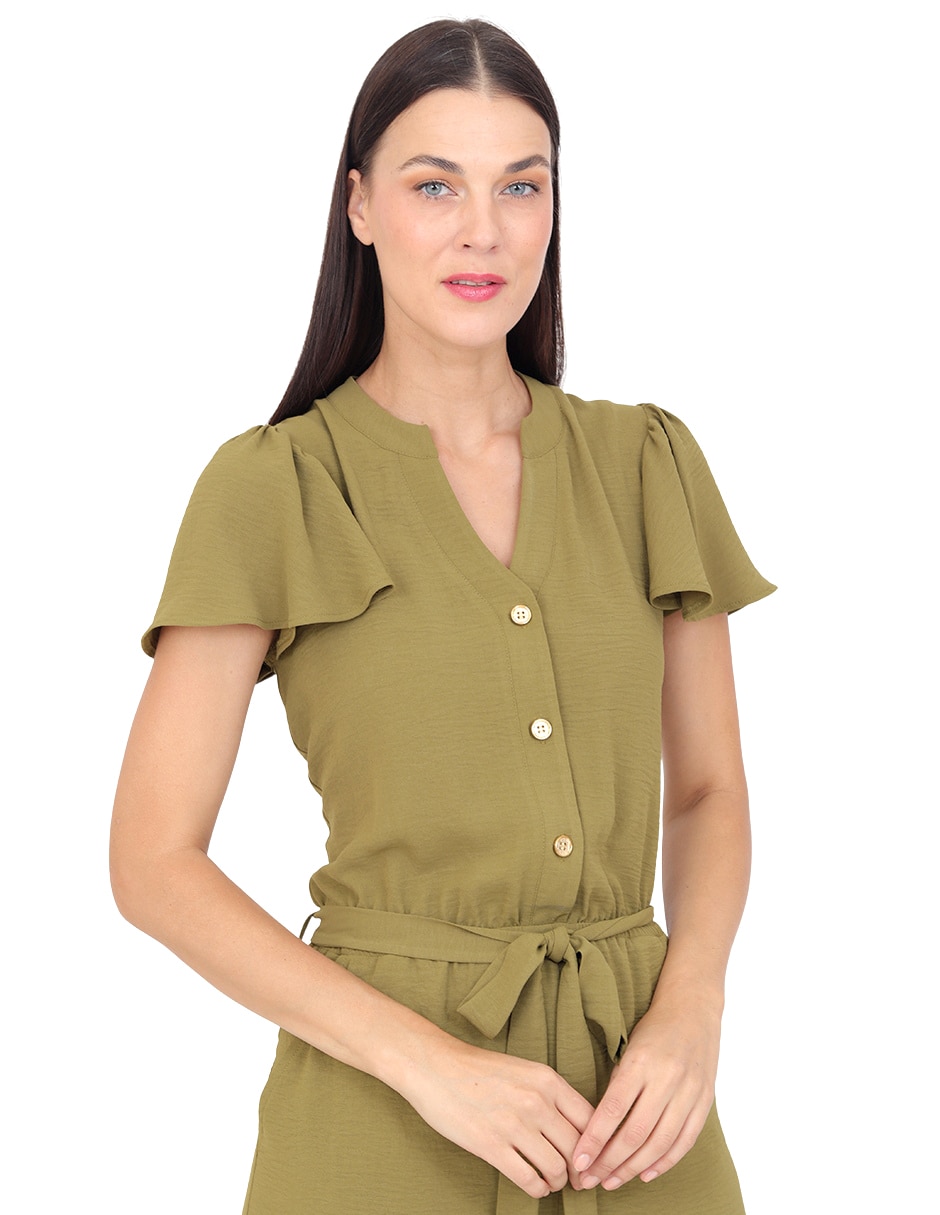 Jumpsuit r de la p formal para mujer 4