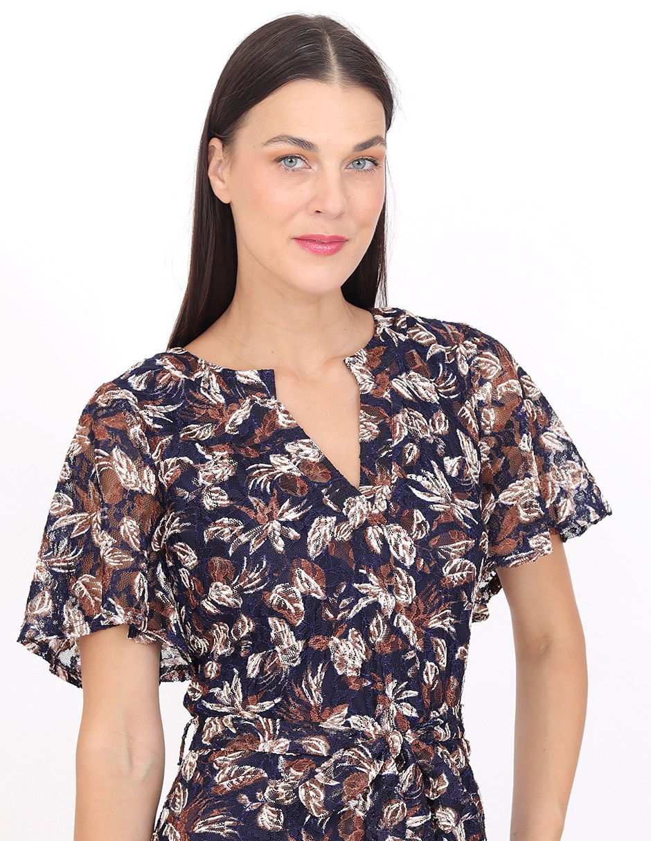 Vestido a la rodilla casual r de la p para mujer 2