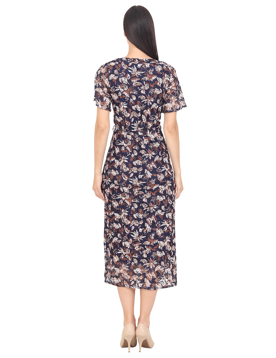 Vestido a la rodilla casual r de la p para mujer 5