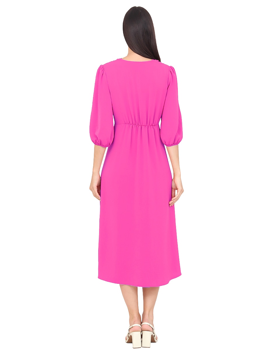 Vestido midi formal r de la p para mujer
