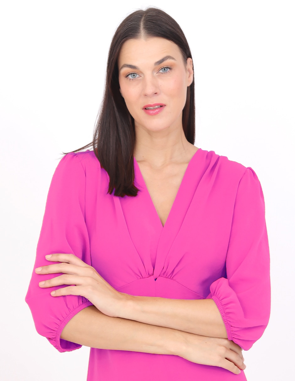 Vestido midi formal r de la p para mujer