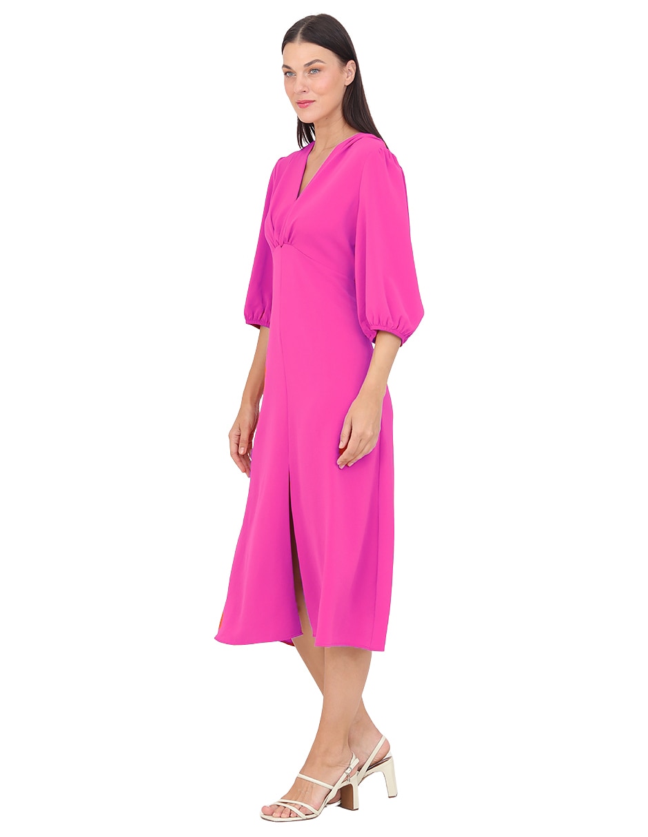 Vestido midi formal r de la p para mujer 5