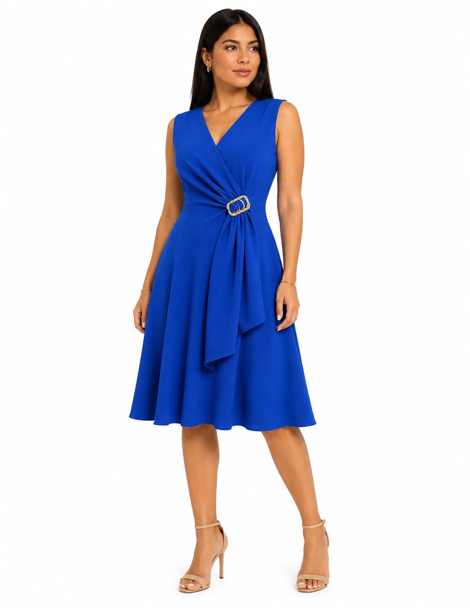 Vestido midi formal para mujer
