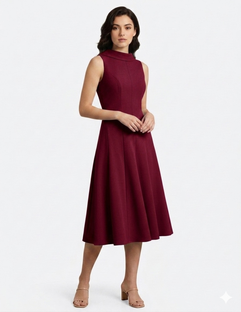 Vestido midi formal para mujer 3