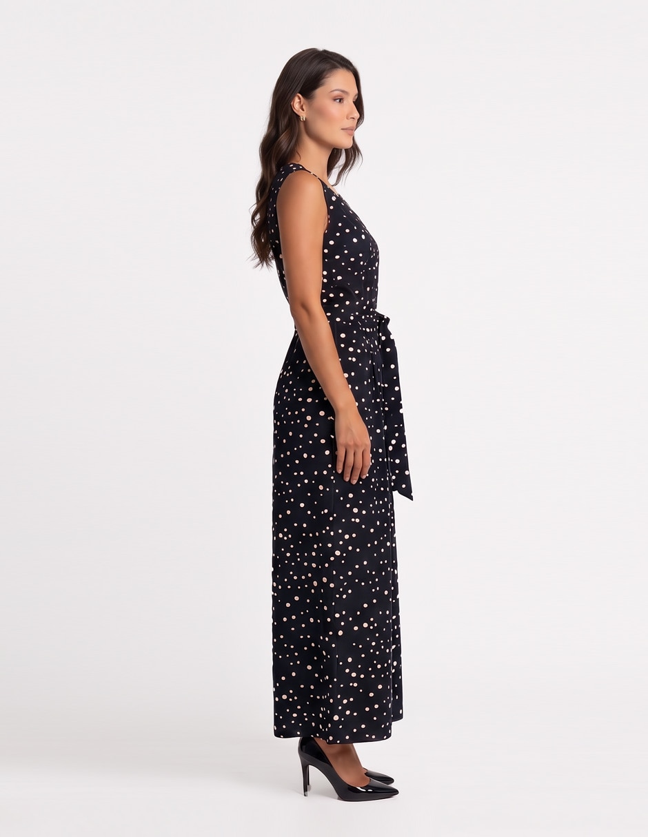 Jumpsuit casual estampado lunares para mujer 2