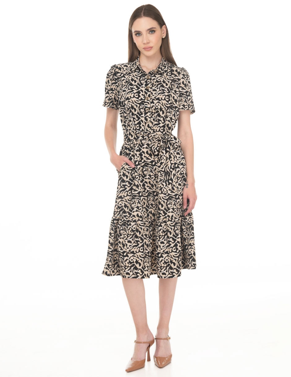 Vestido midi casual para mujer