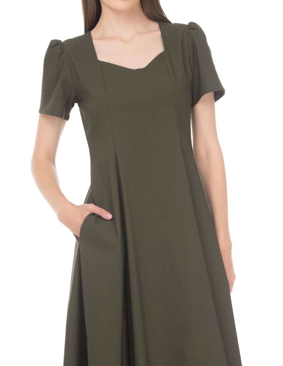 Vestido midi casual para mujer