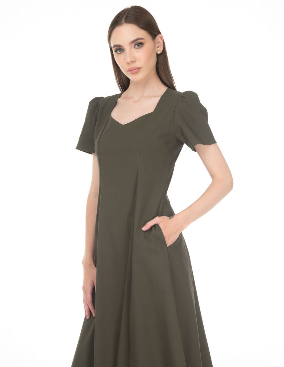 Vestido midi casual para mujer