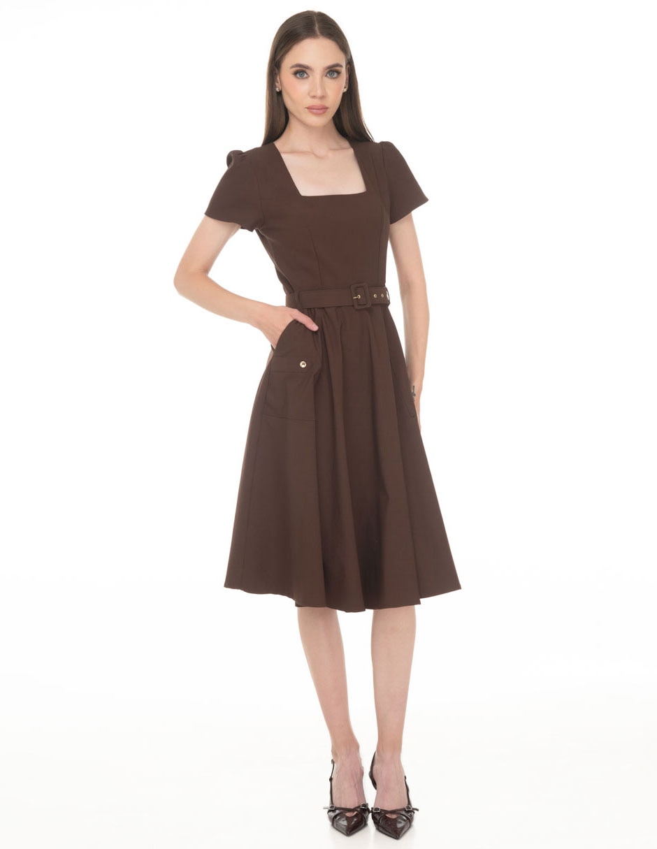 Vestido midi casual para mujer