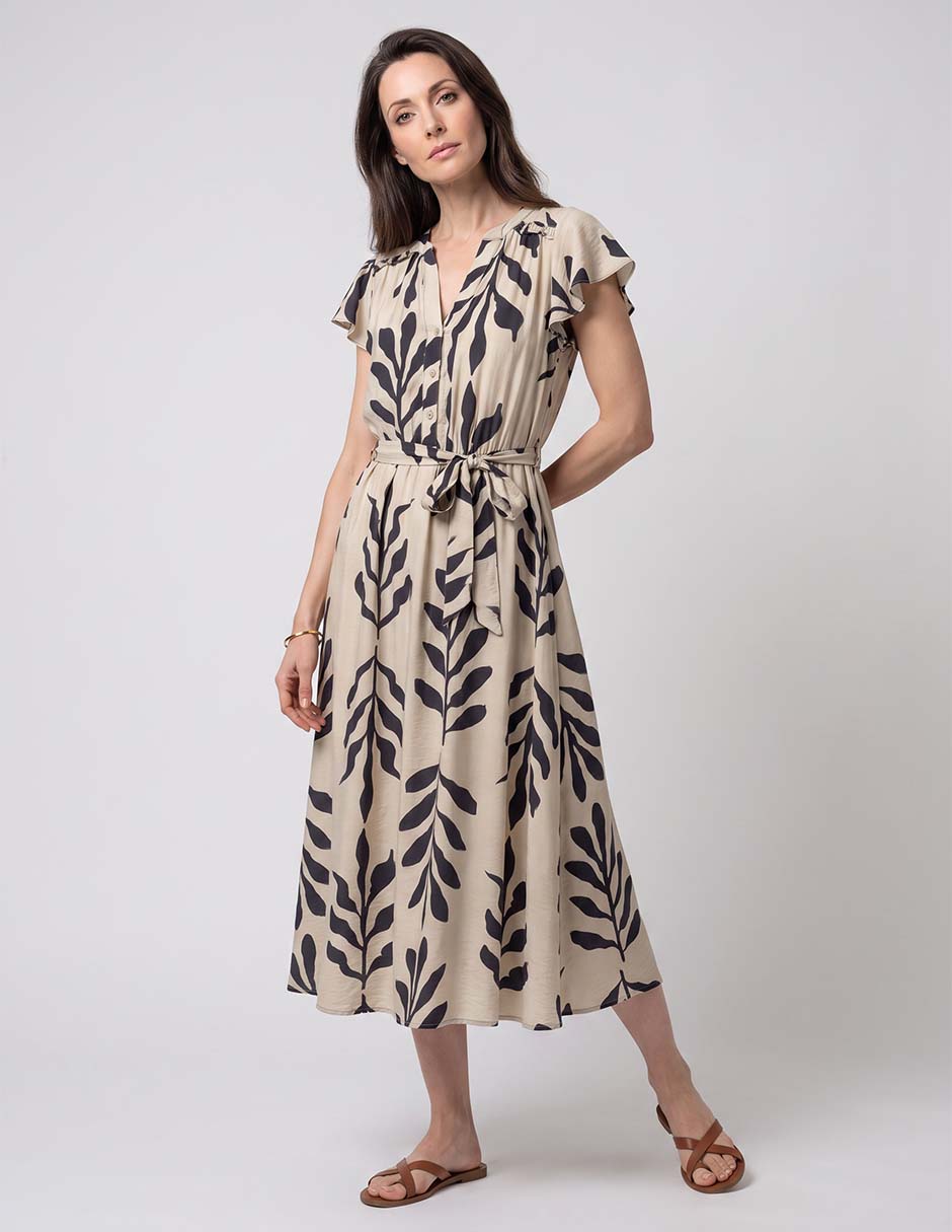 Vestido crop casual Lorenza Blau para mujer
