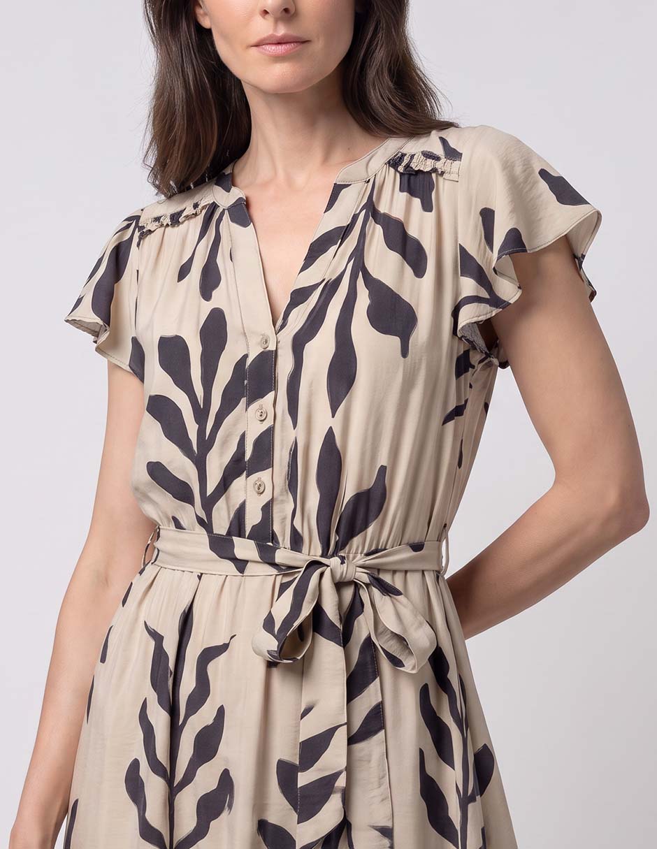 Vestido crop casual Lorenza Blau para mujer