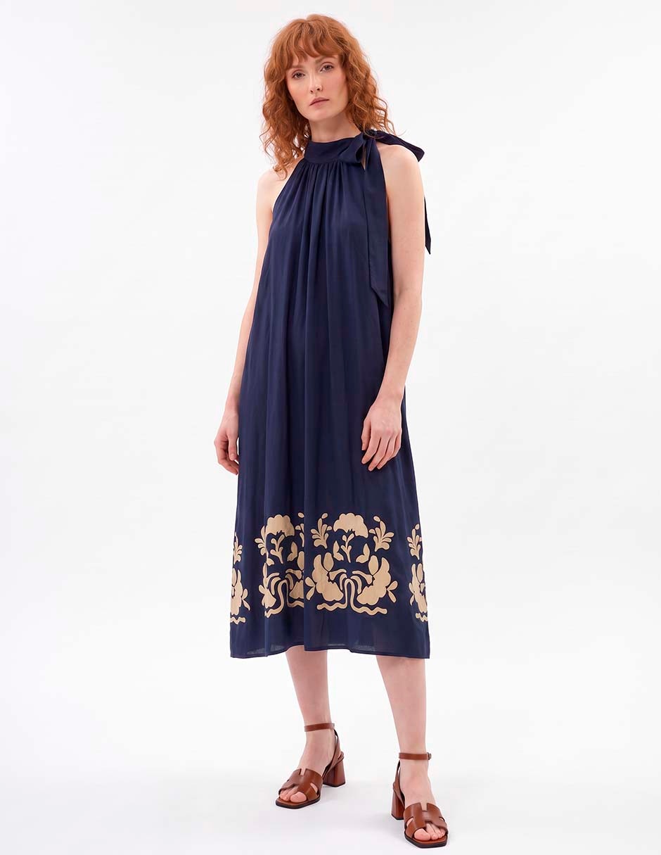 Vestido midi casual para mujer