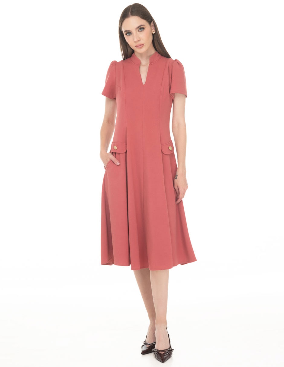 Vestido midi casual para mujer