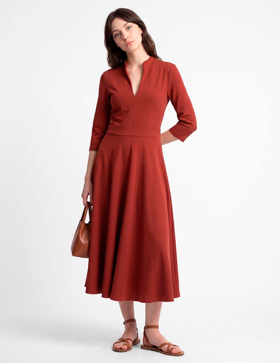 Vestido midi casual para mujer