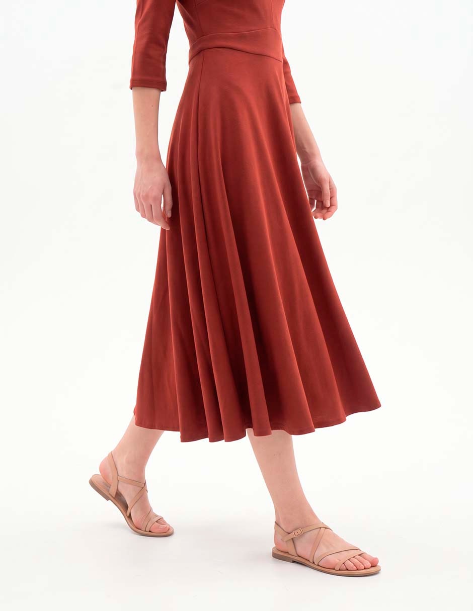 Vestido midi casual para mujer
