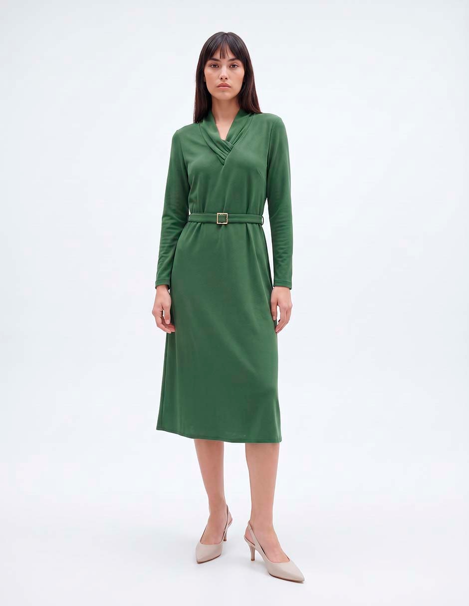 Vestido midi casual para mujer Vestido midi casual para mujer