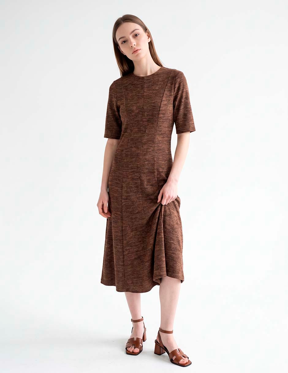 Vestido midi casual para mujer Vestido midi casual para mujer