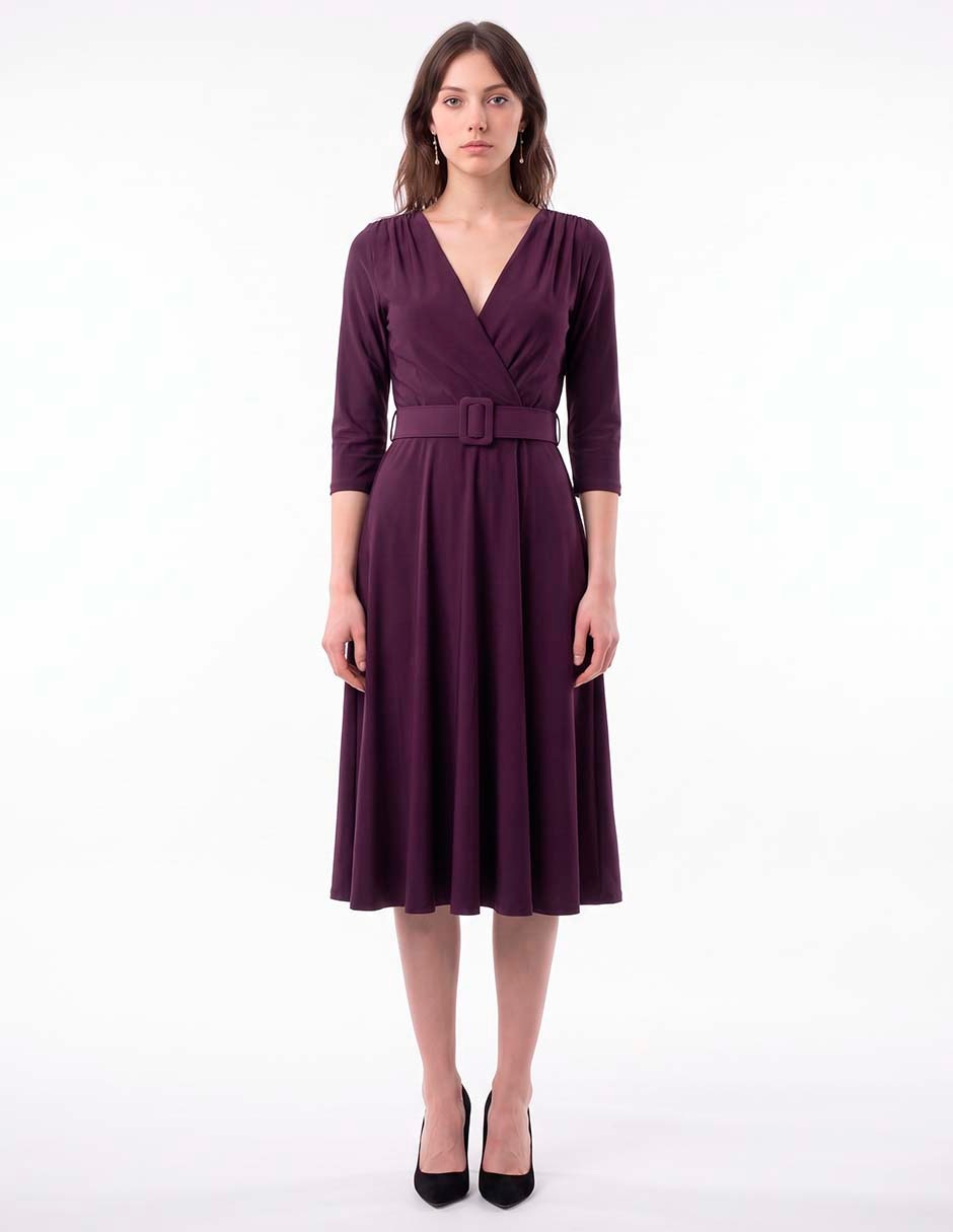 Vestido midi casual para mujer