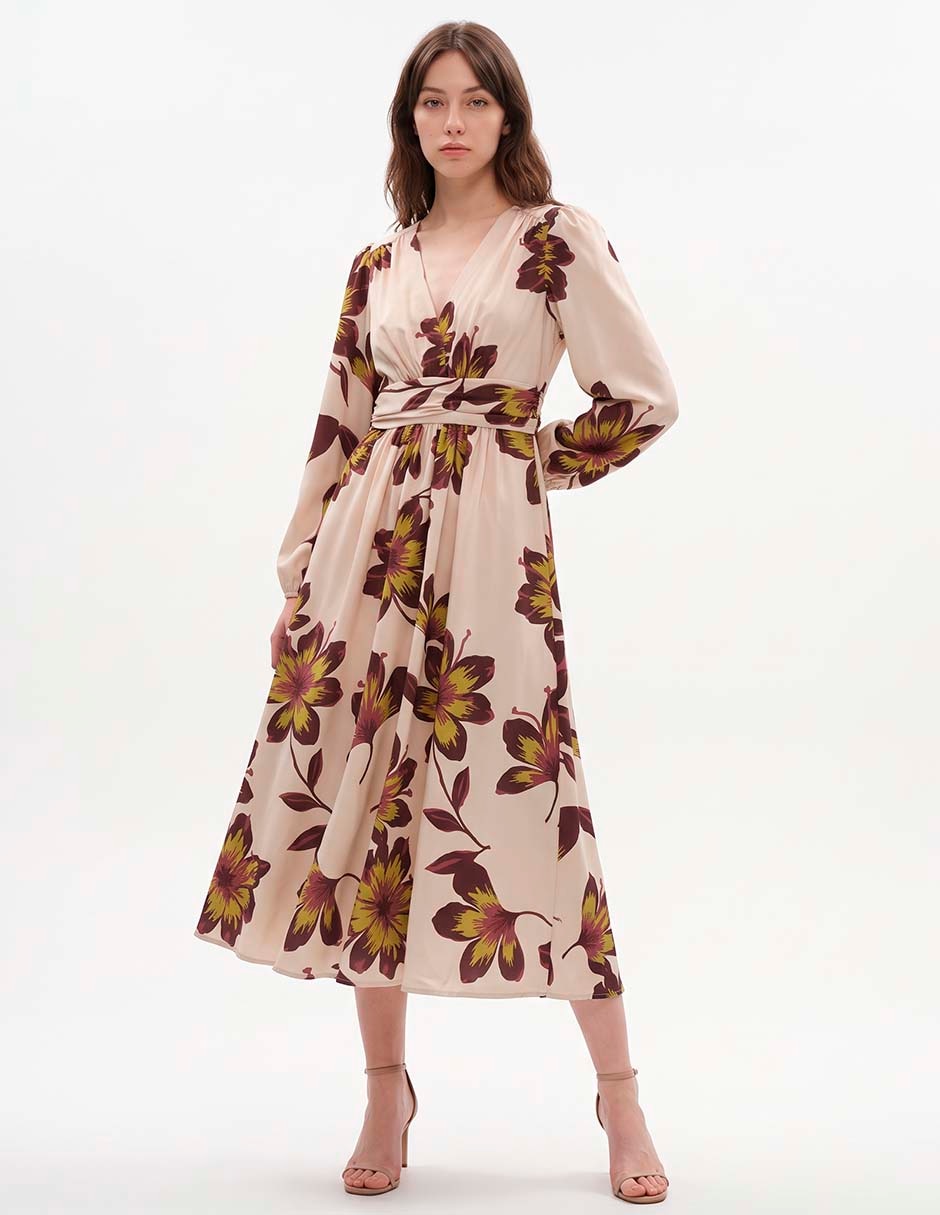 Vestido midi casual para mujer Vestido midi casual para mujer