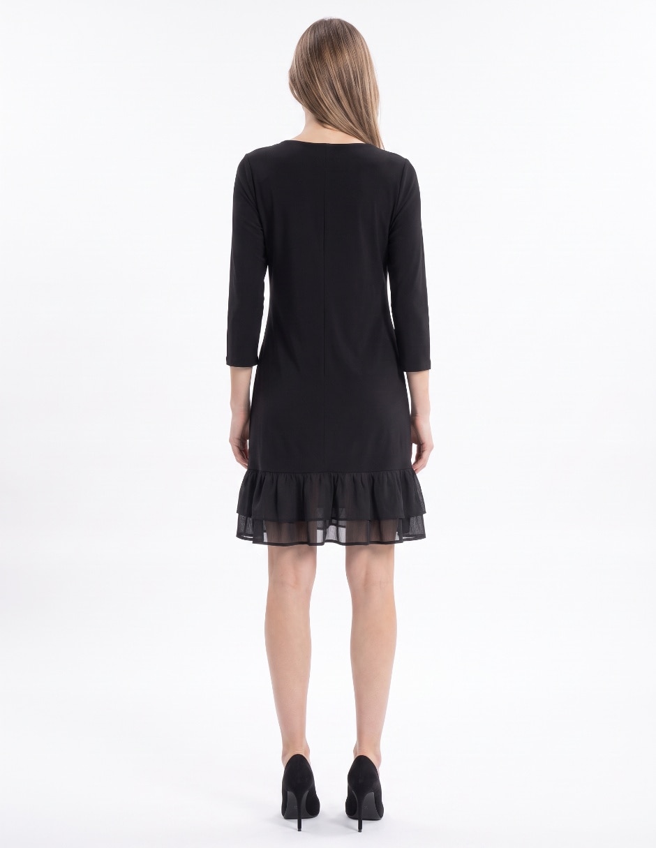 Vestido arriba rodilla casual para mujer 2