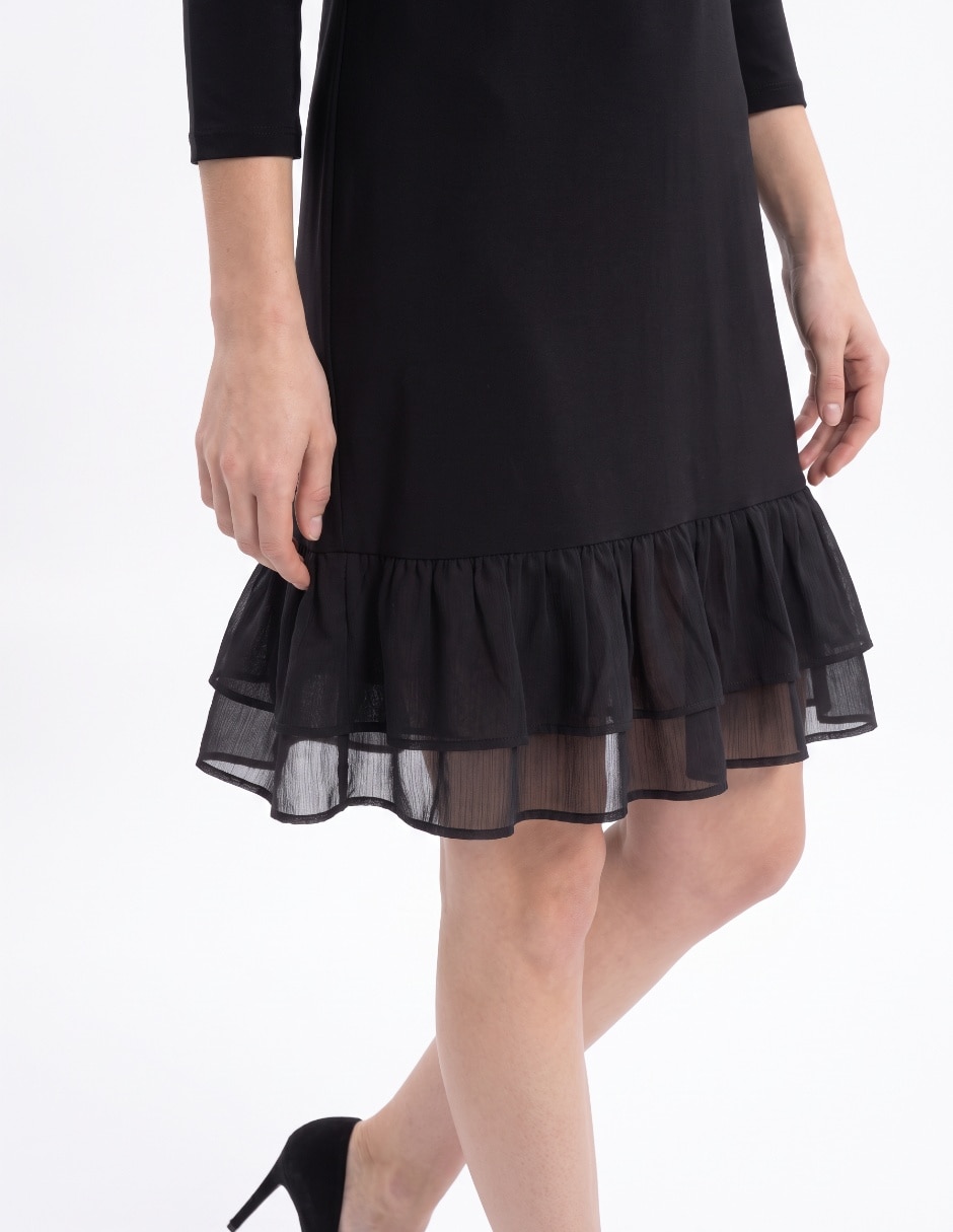 Vestido arriba rodilla casual para mujer 3