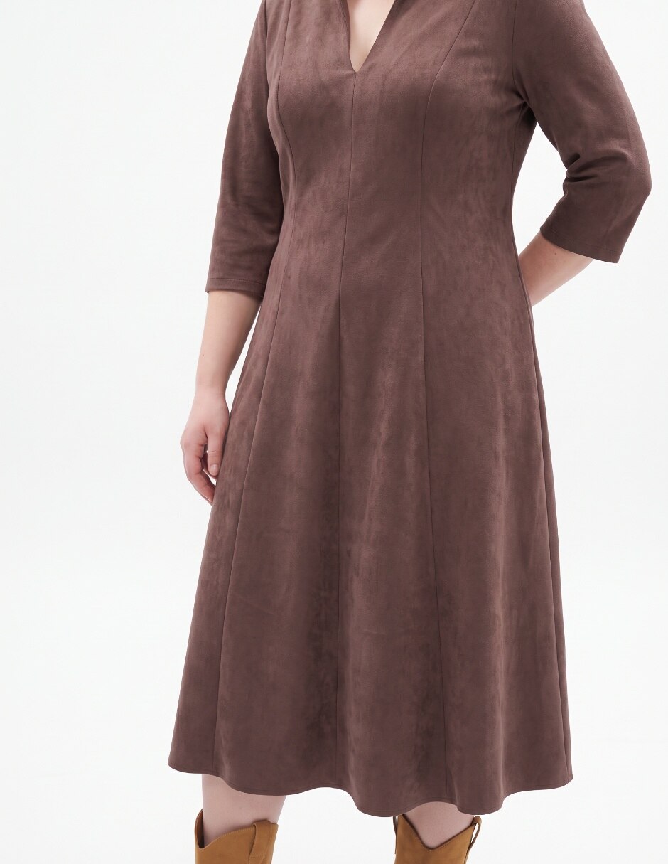 Vestido midi casual para mujer 4