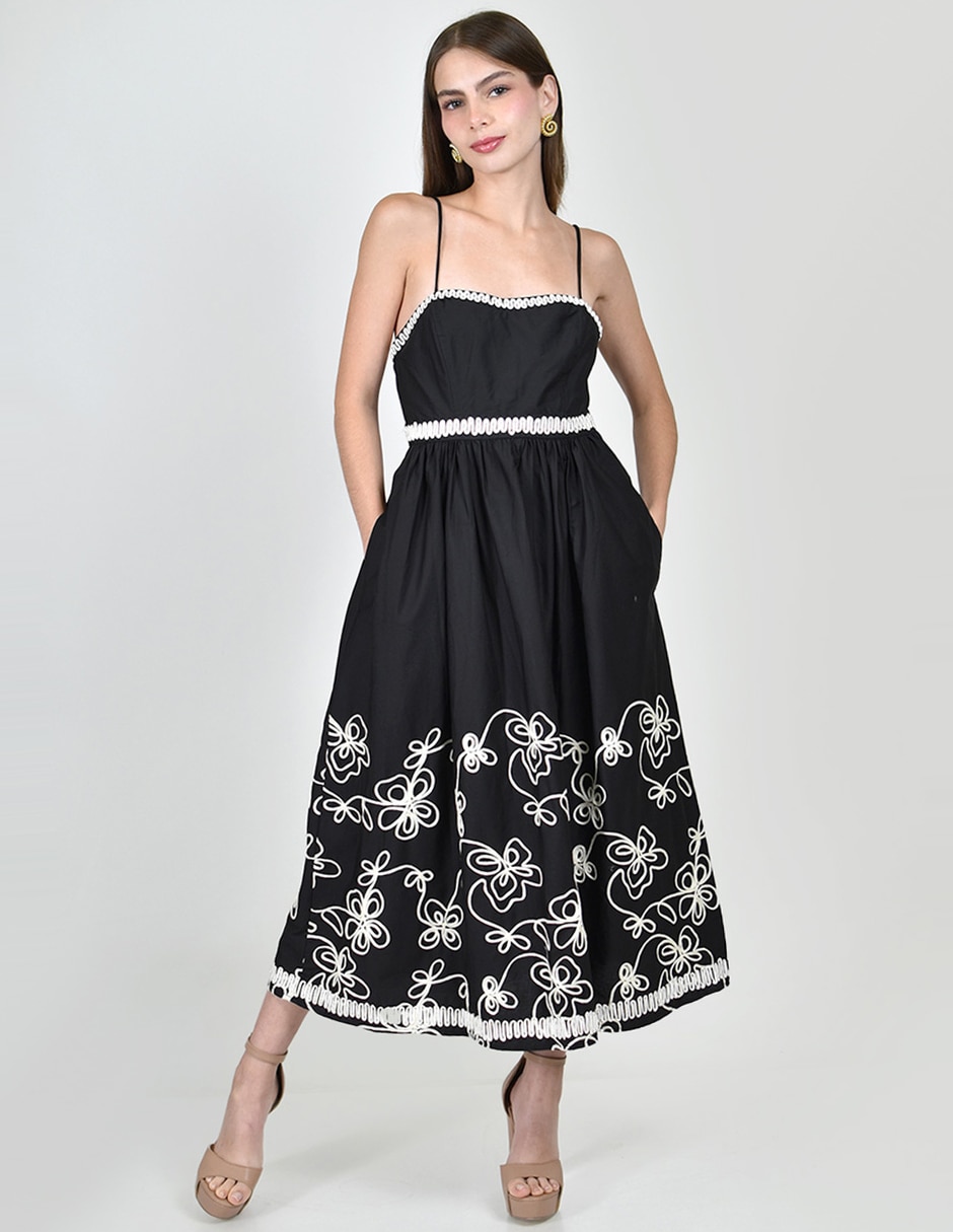 Vestido midi casual para mujer